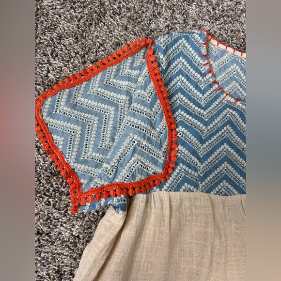 THML Like New 100% Cotton Coastal Spring Summer Top size Medium - Picture 9 of 12